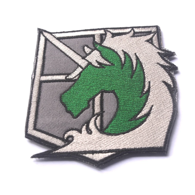 Embroidery Horse 3D Вышивка ПВХ нашивка с надписью крылья Роза лошадь меч Военная резиновая нашивка с группой крови вышитые нашивки для рюкзак для одежды - Цвет: Embroidery Horse