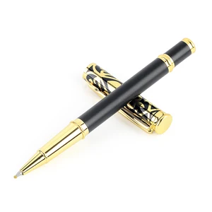 Винтажная Цветочная шариковая ручка, металлическая, средняя, 0,5 мм, золотые ручки с зажимом, мяч для школы, студентов, офиса, бизнеса, канцелярские принадлежности для письма