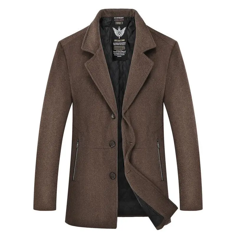 Большие размеры 8XL мужские кашемировое пальто на зиму Куртка мужская manteau homme
