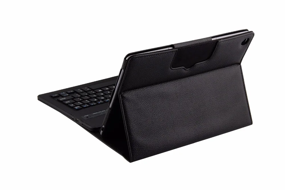 Кожаный чехол для huawei MediaPad M5 10 10,8 со съемной Bluetooth клавиатурой с узором Личи