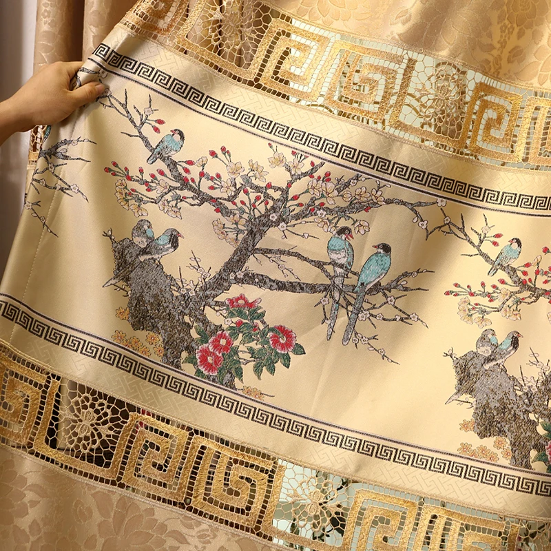 Занавески на заказ высококачественные античные китайские занавески в гостиную с