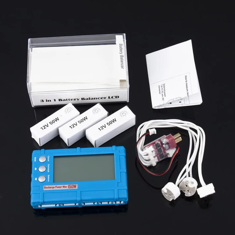 150 Вт 3 в 1 RC 2S-6S Lipo Li-Fe аккумулятор балансировщик ЖК-дисплей + измеритель напряжения