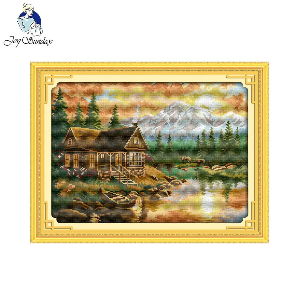 Набор для вышивки крестиком Joy Sunday 14CT 11CT | Дом и сад