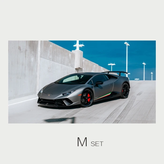 M set Картина на холсте, автомобильная картина, спортивный автомобиль Lamborghini, художественный плакат для гостиной, украшение на стену, новая каллиграфия, принт - Цвет: M set