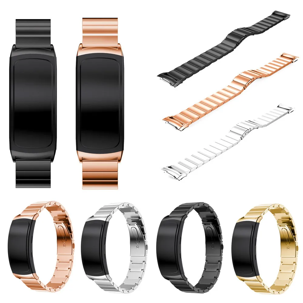 Ремешок для часов из нержавеющей стали, ремешок для samsung gear Fit 2 Fit2 Pro SM-R360, умный ремешок для часов, металлический браслет на запястье, сменный ремешок
