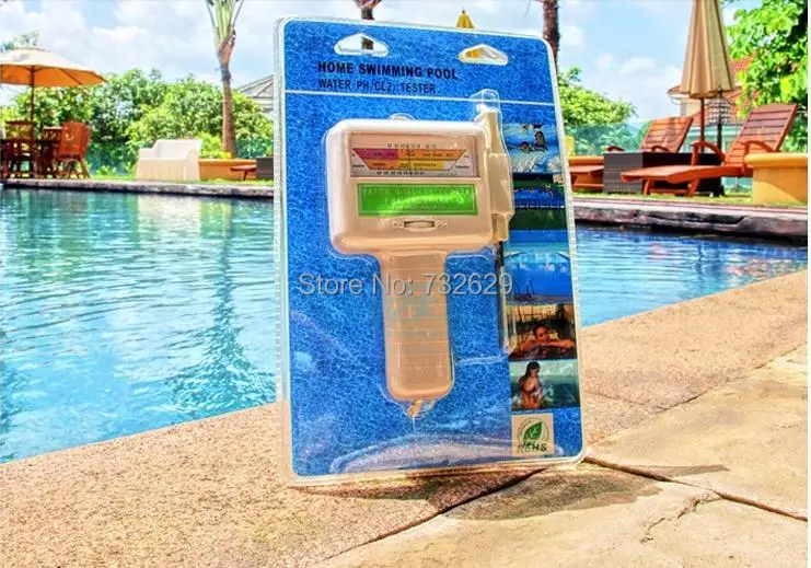 Swimming pool accessories high quality tester ABS spa ph cl2digital easy to read 1pcs free shipping chlorine | Спорт и развлечения