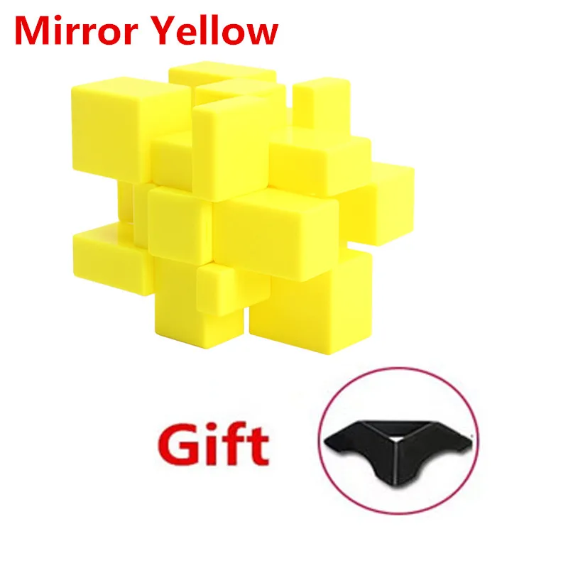 Mirror Yellow Профессиональный магический скоростной куб, зеркальный куб, развивающие Обучающие игрушки Megaminx SQ1 3X3X3, куб для детей, скоростной магический куб - Цвет: Mirror Yellow
