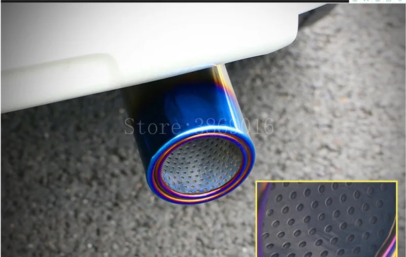 Нержавеющая Задняя Насадка На глушитель выхлопной трубы наконечник для Toyota Prado