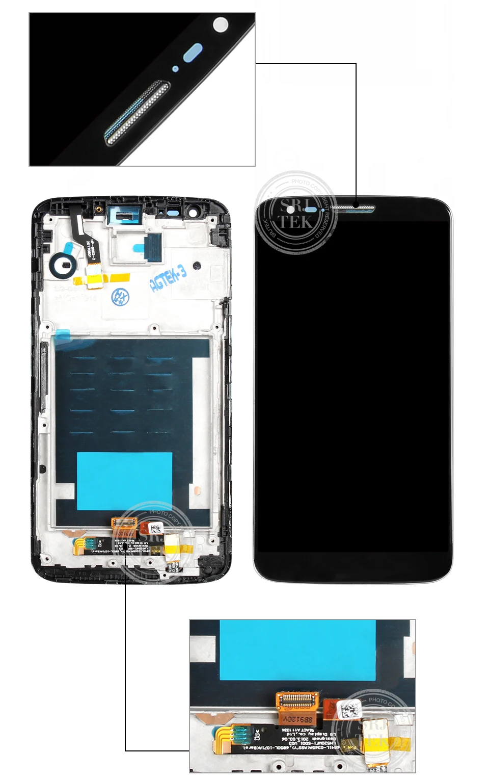 Без битых пикселей 5," ips экран для LG G2 ЖК-дисплей D802 D800 ЖК-дисплей D801 D805 D803 сенсорный экран дигитайзер Замена