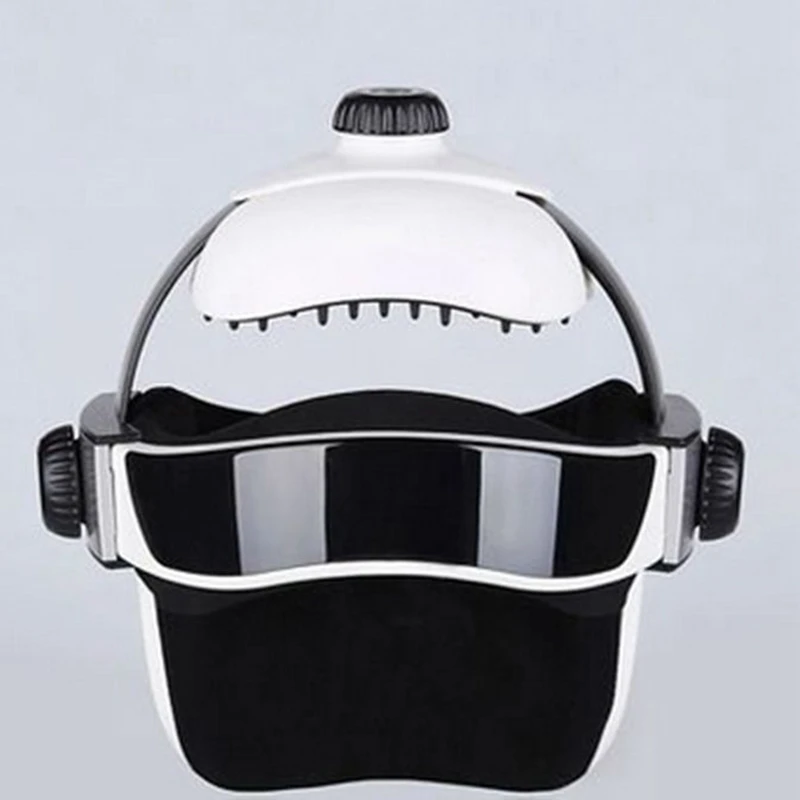 Electric Head Neck Massager Air Pressure Multi-function Far Infrared Heating Vibration Eye Mask Helmet With Music Massage |