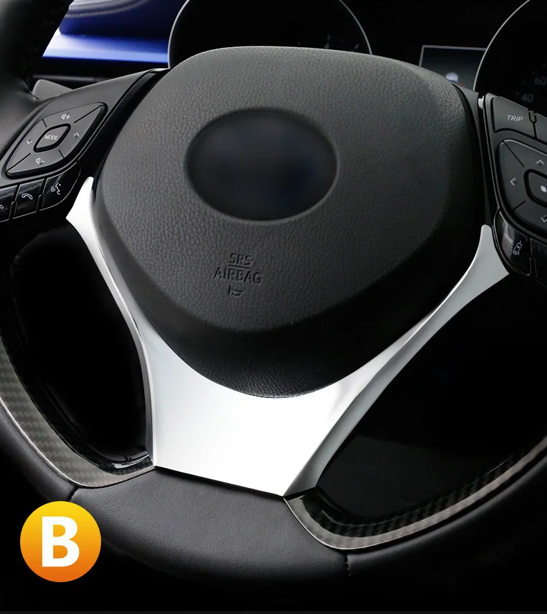 Автомобильный Стайлинг Руль блестки Стикеры накладка интерьера литье для Toyota C-HR CHR C HR аксессуары