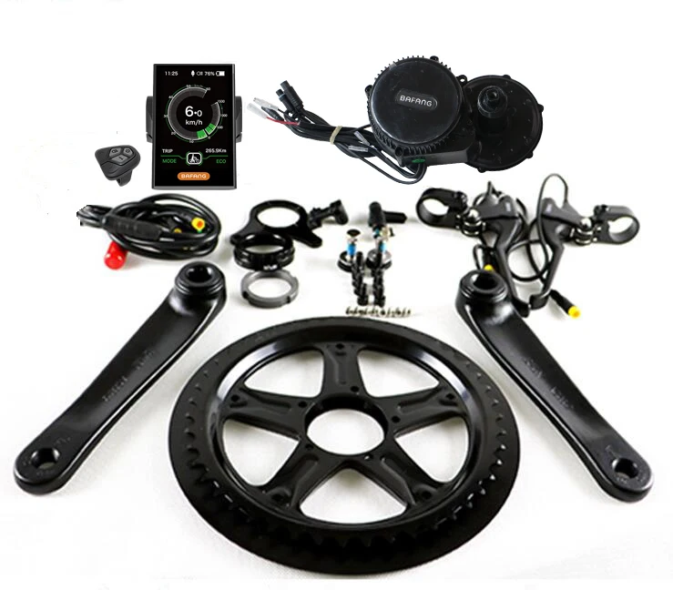 Новое поступление Bafang 8FUN BBS01 250 w/36 v bafang мотор BBS01B рукоятки электро велосипедов, фара для электровелосипеда в наборы мм G340.250 - Цвет: 46T and DPC18 LCD