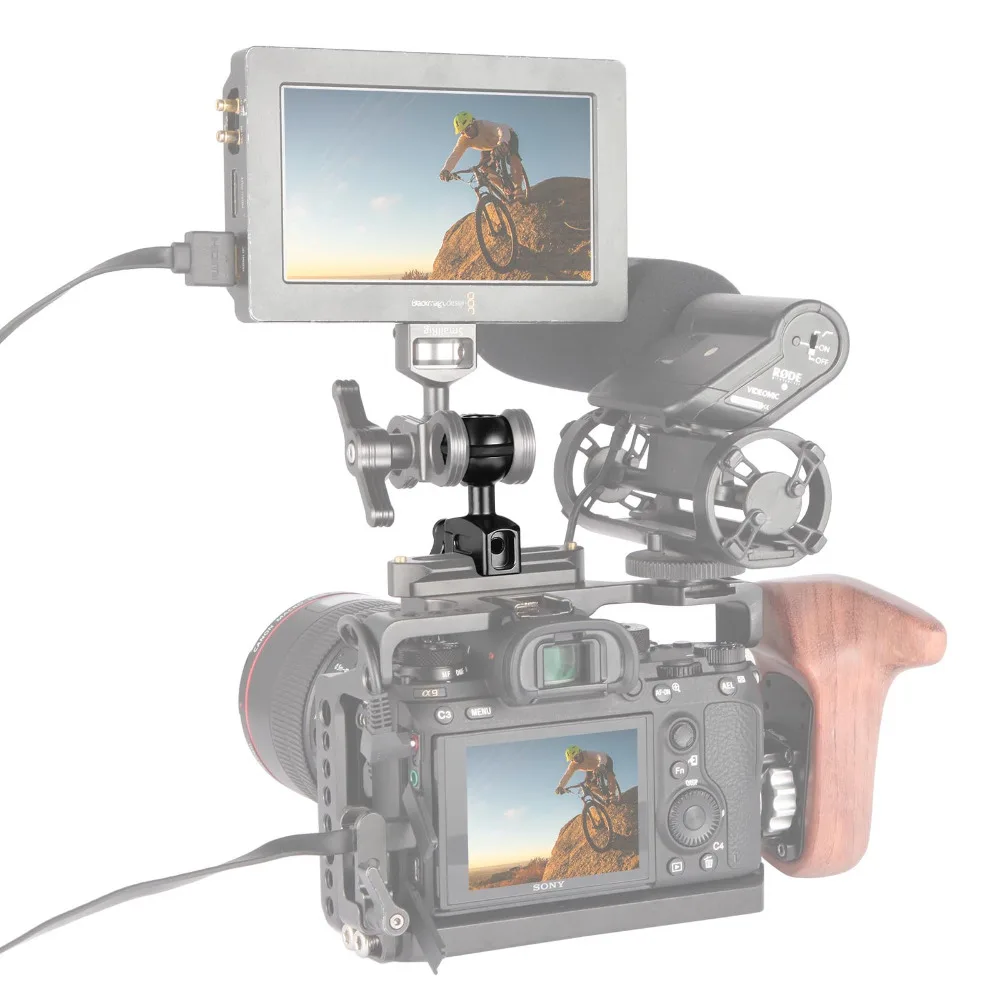 SmallRig двойная DSLR камера с шаровой головкой удлинитель Magic Arms Monitor крепления