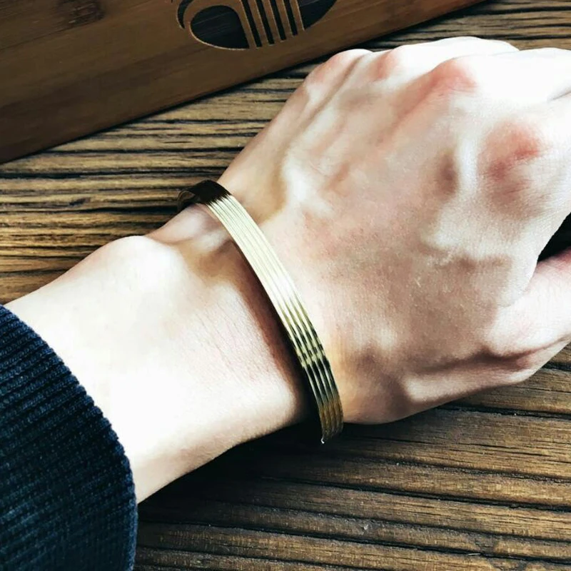 Mcllroy модный мужской браслет из титановой стали Браслет-манжета браслеты для