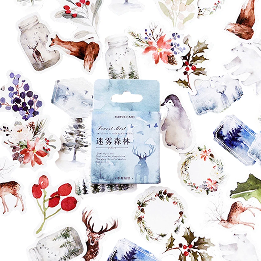 20packs/lot Kawaii Cartoon Forest Mist Scrapbook Sticky Decoration Adhesive Paper Sticker Label Stationery Sticker Wholesale
20packs/lot Kawaii Cartoon Forest Mist Scrapbook Sticky Decoration Adhesive Paper Sticker Label Stationery Sticker Wholesale