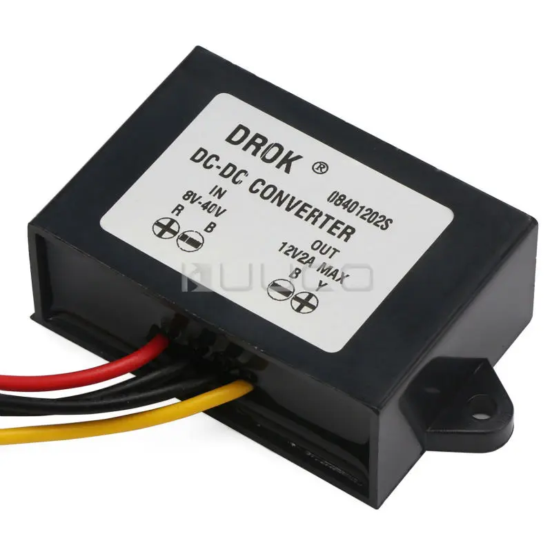 Модуль электропитания автомобиля DC 12V/24V(8V ~ 40V) to 12V 2A 24W автоматический