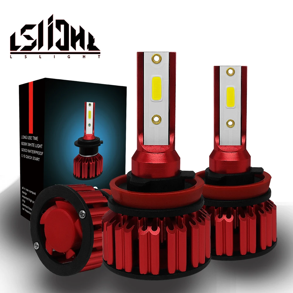 Автомобильные светодиодные лампы LSlight H7 H4 9005 9006 H11 HB2 HB3 HB4 фара 72 Вт 8000LM 6000 К 12 В 24