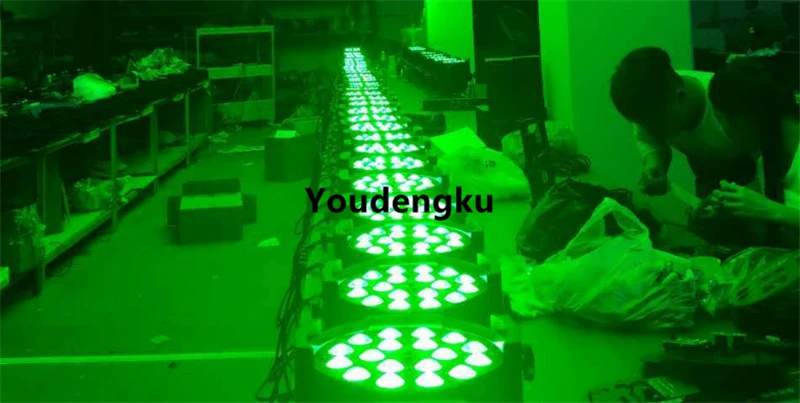 12 шт. с flightcase 18x18 Вт led par zoom rgbwa uv 6in1 indoor can 64 для Рождественского украшения | Лампы и