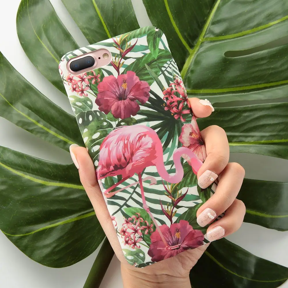 Чехол KISSCASE с рисунком для iPhone 6S 6 7 8 Plus XS Max чехол в стиле ретро цветочным фламинго
