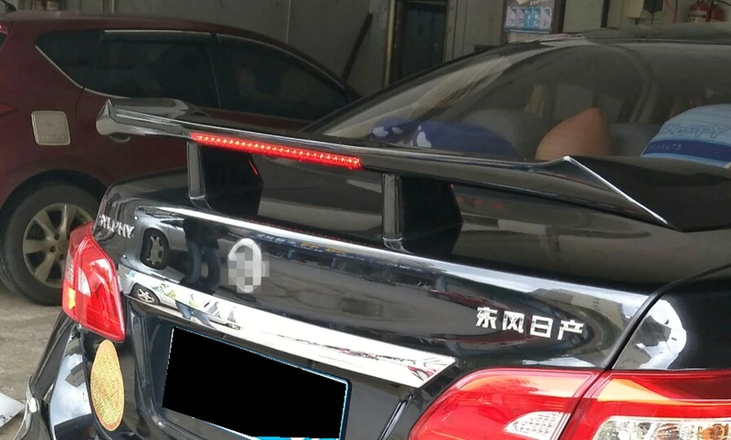 Universial Sedan автомобильный спойлер для Nissan Sentra 2012 2013 ABS Материал Неокрашенный грунтовочный задний спойлер багажника
