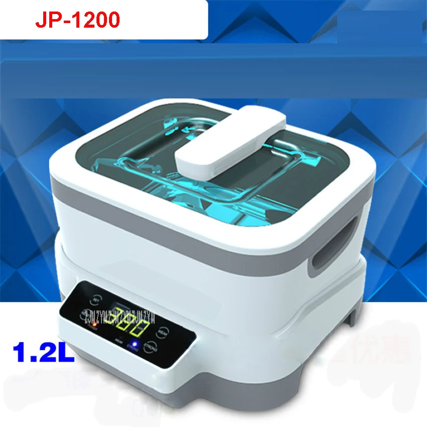 

JP-1200 Digital Ultrasonic Cleaner Baskets Jewelery Watches Dental 1.2L 35W 70W Ultrasound Ultrasound Vegetable Cleaner 220V