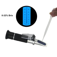 refractometer sugar portable brix refractometer optical tools atc refratometro 0 32 brix tester no retail box