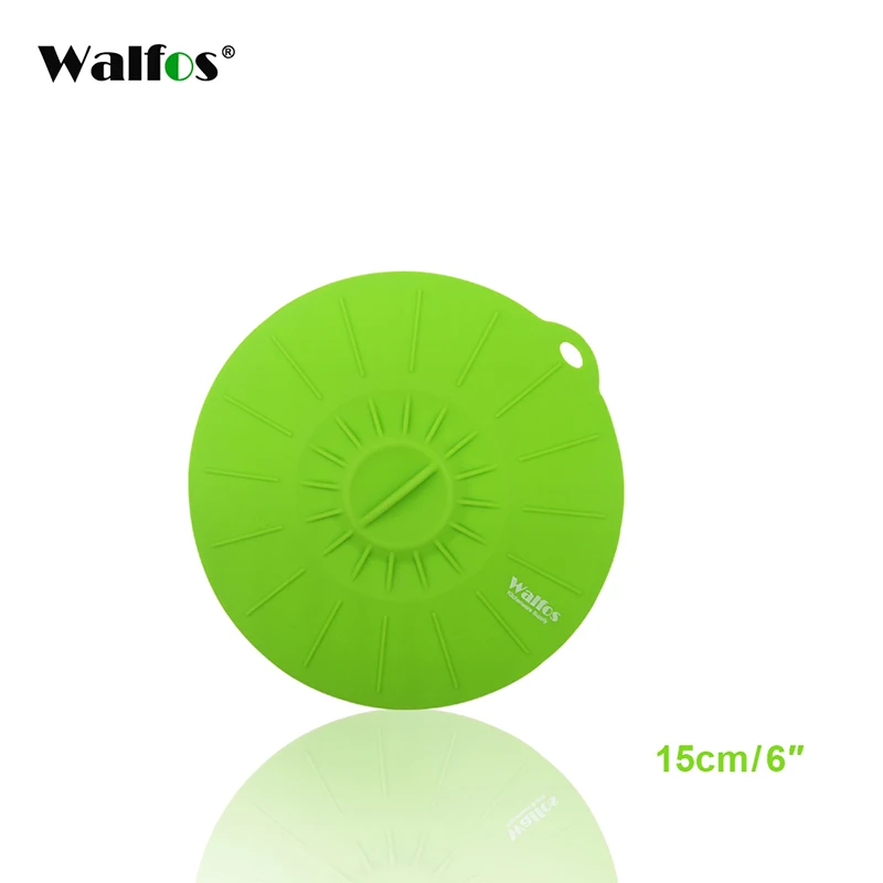 15 cm WALFOS универсальная Силиконовая Вакуумная крышка, легкое вакуумное уплотнение, растягивающаяся чаша, кастрюля, кастрюля, крышки, крышка, кухонная посуда, аксессуары - Цвет: 15 cm