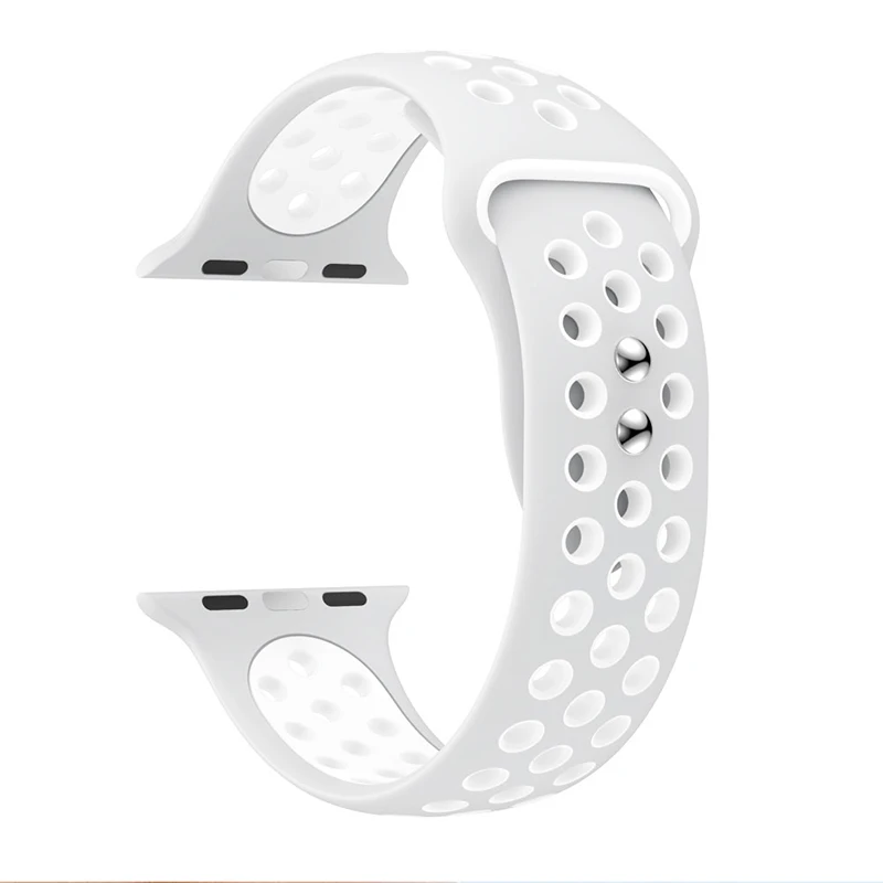 Красочные силиконовые спортивные ремешок для наручных часов iWatch, Apple Watch, 38, 40 мм/42 44 мм, браслет на запястье, ремешок для наручных часов iWatch Apple Watch