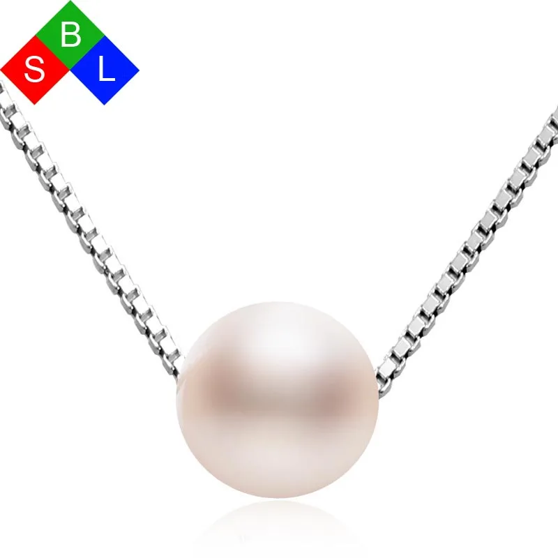 BSL Интернет магазин модное простое натуральное жемчужное ожерелье с цепочкой из