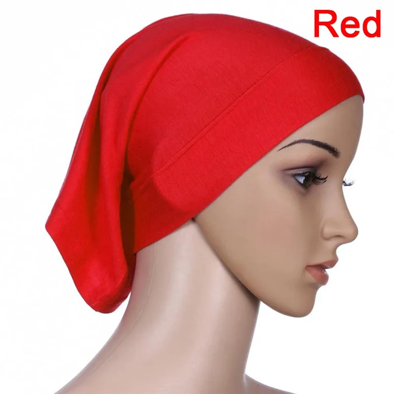 Эластичный регулируемый Мусульманский Исламский арабский хиджаб 9 цветов халат