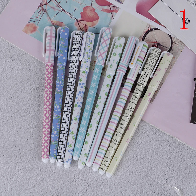 N1 10PCS 6/10 шт. милые мини письма для мальчиков и девочек офисные школьные канцелярские принадлежности Kawaii гелевые карандаши набор цветных чернильных ручек - Цвет: N1 10PCS