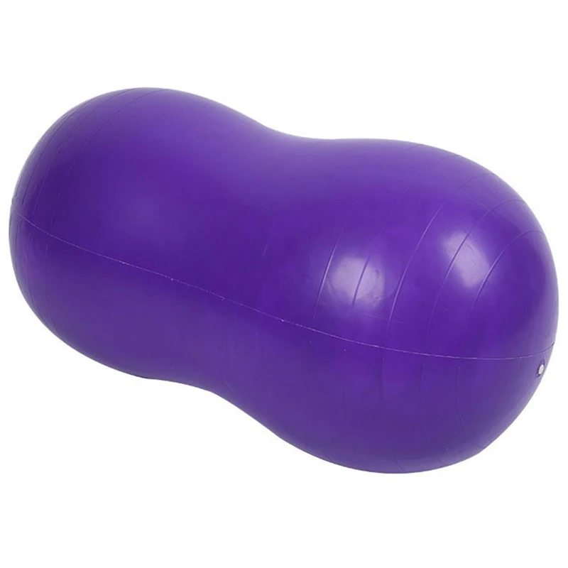 Purple LGFM-мяч для йоги, пилатеса, домашнего фитнеса, спортивное оборудование, спортивный мяч для фитнеса, арахисовый мяч для йоги - Цвет: Purple