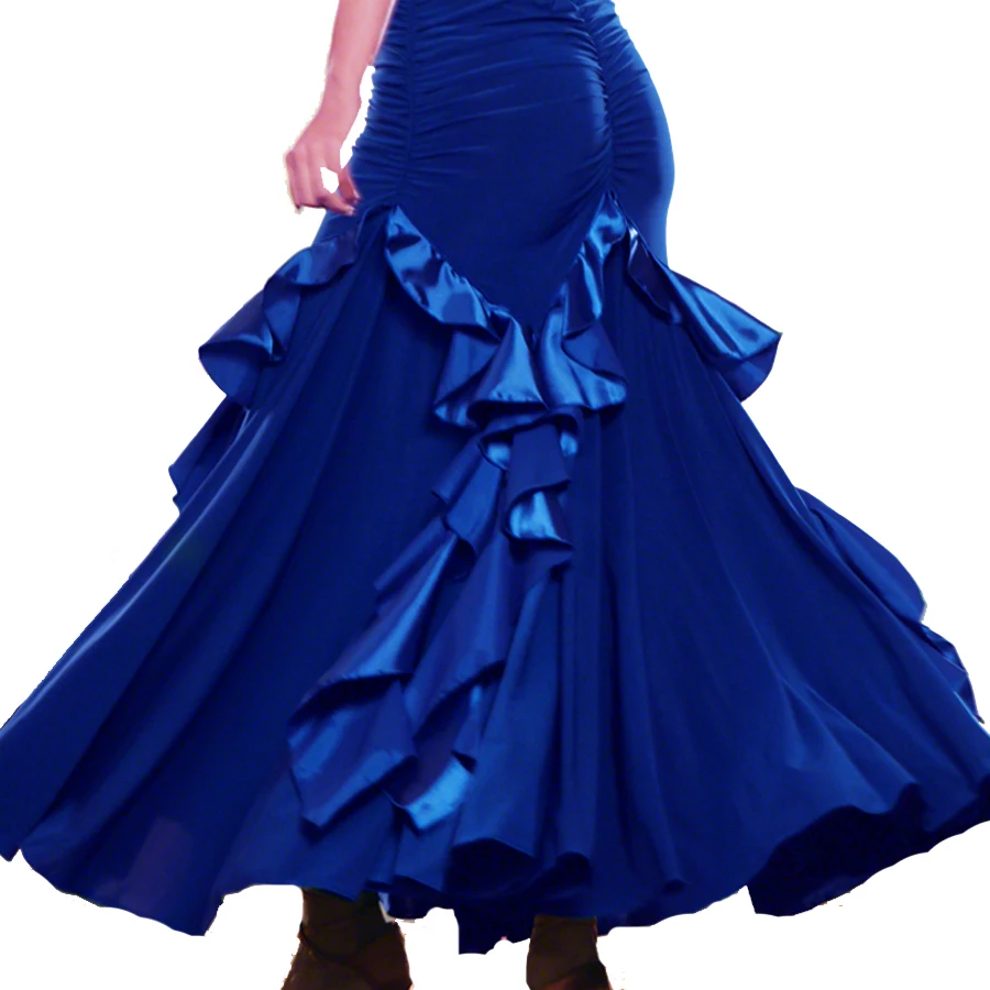 Новинка 2017 года S-XXL бальных танцев юбки для современного танца и практика юбка