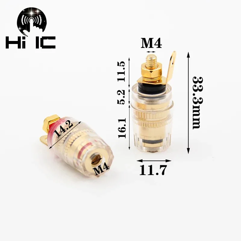 1 шт. Клеммная колонка из алюминиевого сплава чистой меди разъем типа &quotбанан&quot