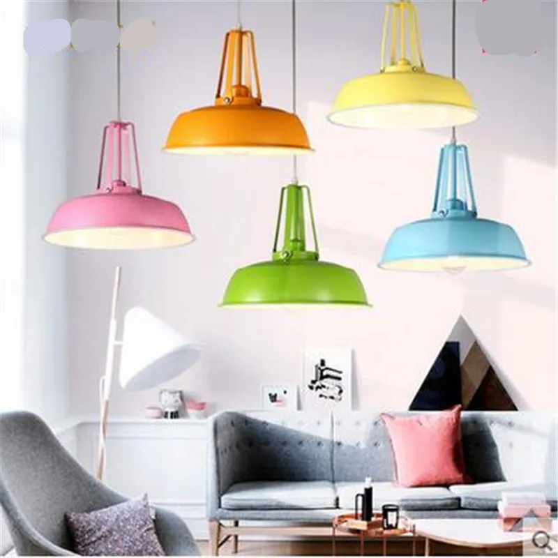 Скандинавский минимализм карамельных цветов окрашенный алюминиевый Led E27