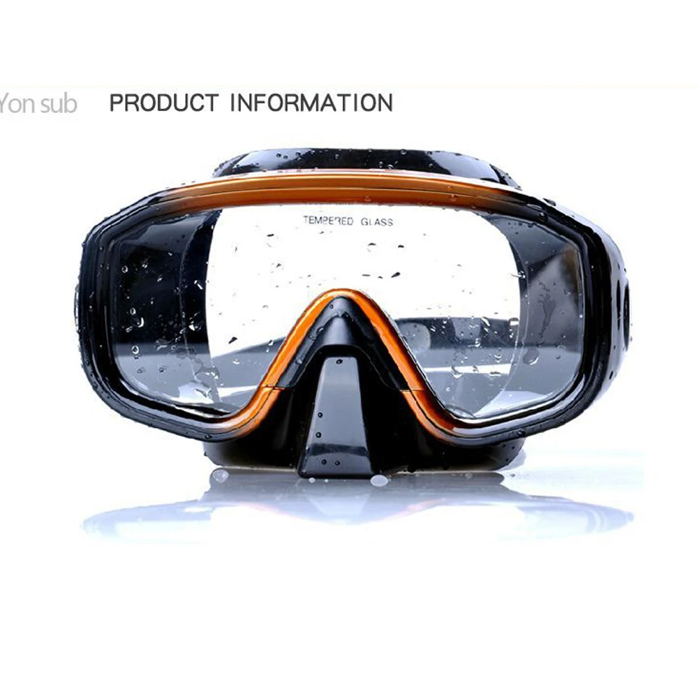 

Professional Silicone Scuba Dive Mask Snorkel Set Anti-fog Diving Mask Swimming Diving Snorke Water Sports Snorkeling Equipment