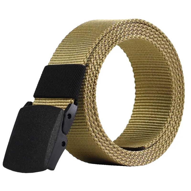 [Hotti] Brand 110CM Military Canvas Belt For Men And Women Buckle Belts Luxury Fashion Ceinture Jeans Casual Cintos | Аксессуары для
