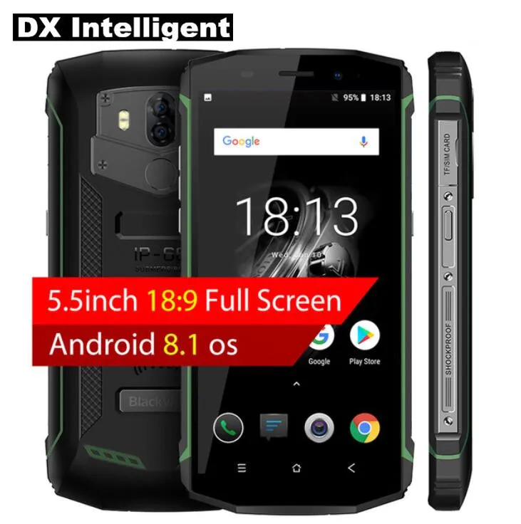 Оригинал Blackview BV5800 2 GB 16 5580 mAh быстрая зарядка 5 &quotHD + MT6739 4 ядра 13MP Android 8 1 IP68