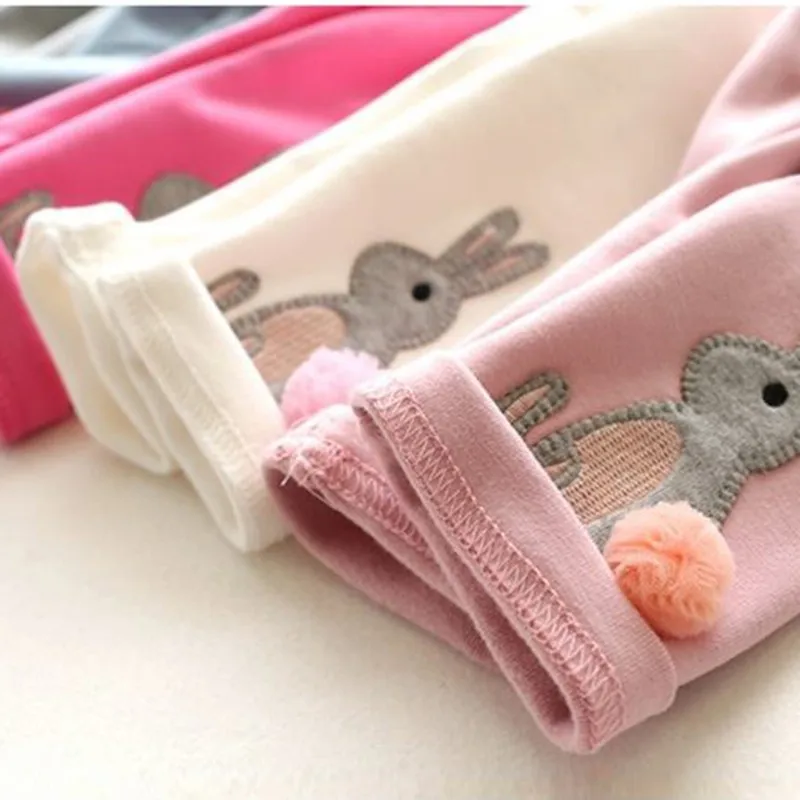 Зимние леггинсы для девочек Плотные теплые штаны От 2 до 6 лет Детские маленьких