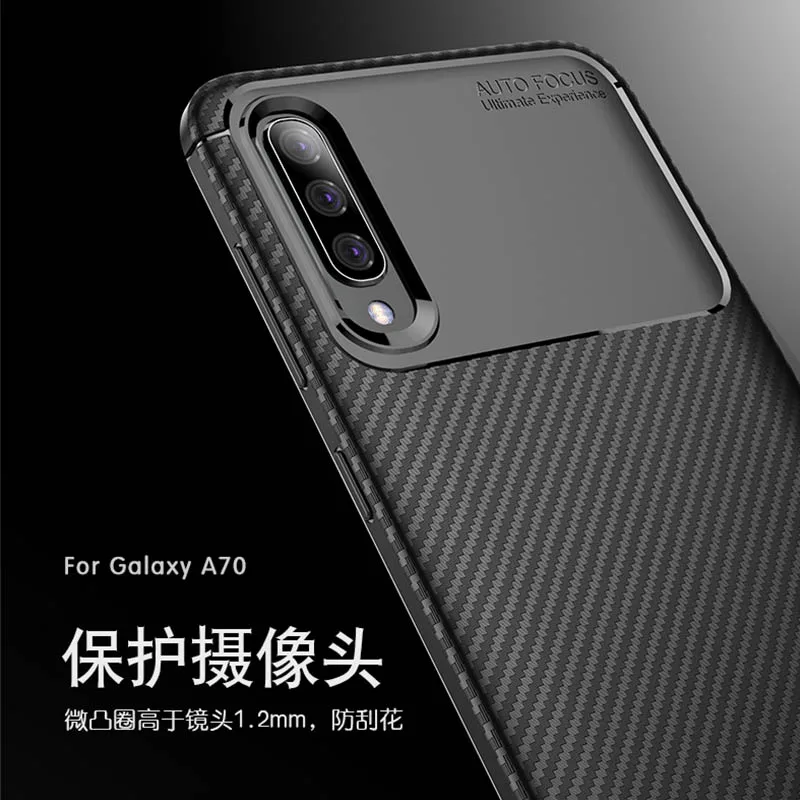 Чехол из углеродного волокна для Samsung Galaxy A70 20 30 50 51 71 52 72 5G м 31 противоударный