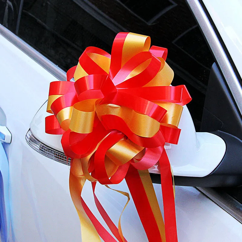 10 шт. DIY Красивые Пластиковые Вытяните Цветочные Ленты Свадебный Автомобиль