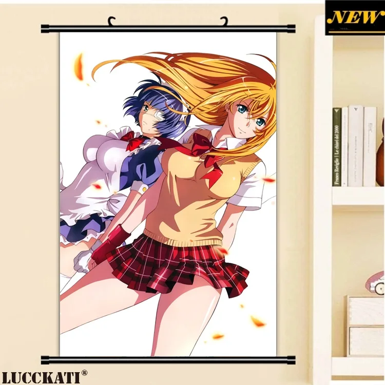 40X60 см Ikkitousen battale Vixens Shiozaki Yuji серия квитанция мультфильм аниме Настенная картина прокрутки холст живопись плакат - Цвет: A