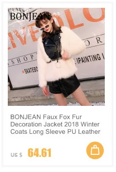 BONJEAN пальто с заклепками, осенняя верхняя одежда, куртка из искусственной кожи с буквенным принтом, женское короткое пальто, черные куртки и пальто BJ009