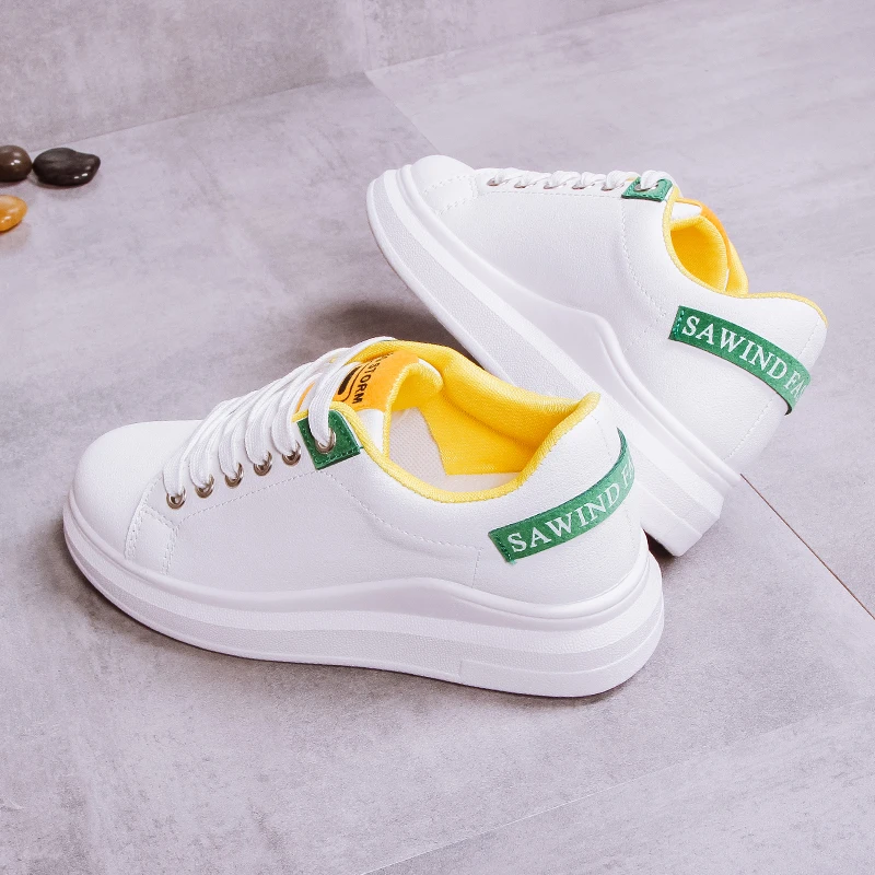 women running shoes Training Sports wedge leather brand white super light platform Jogging Trekking walking zapatos de mujer | Спорт и