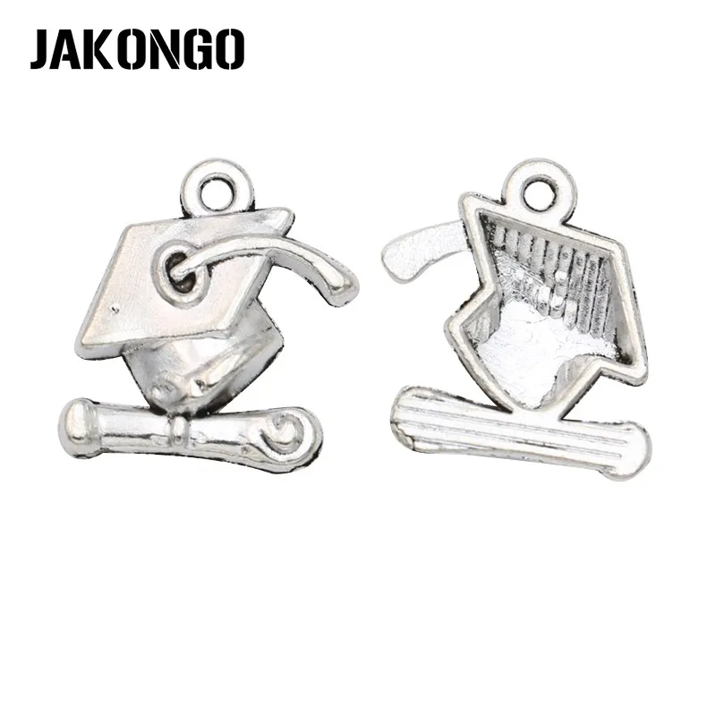 JAKONGO 10 шт. античные посеребренные болельщики для выпускника Подвески