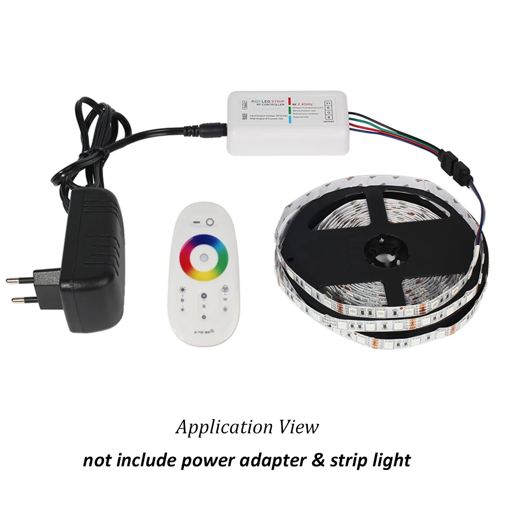 Сенсорный экран LED RGB контроллер 2 4G беспроводной DC12-24V сенсорный РЧ пульт