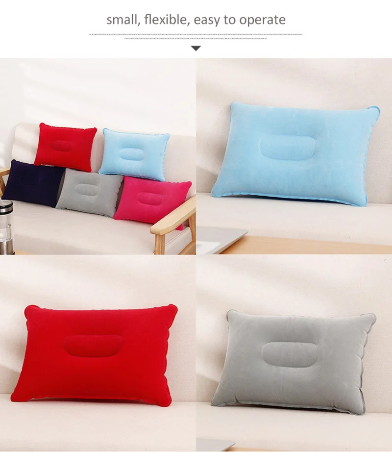 24cmx34.5cm Rectangular travel pillow neck cushion portable airplane home office plane head rest nap Sleep Massage almohada |