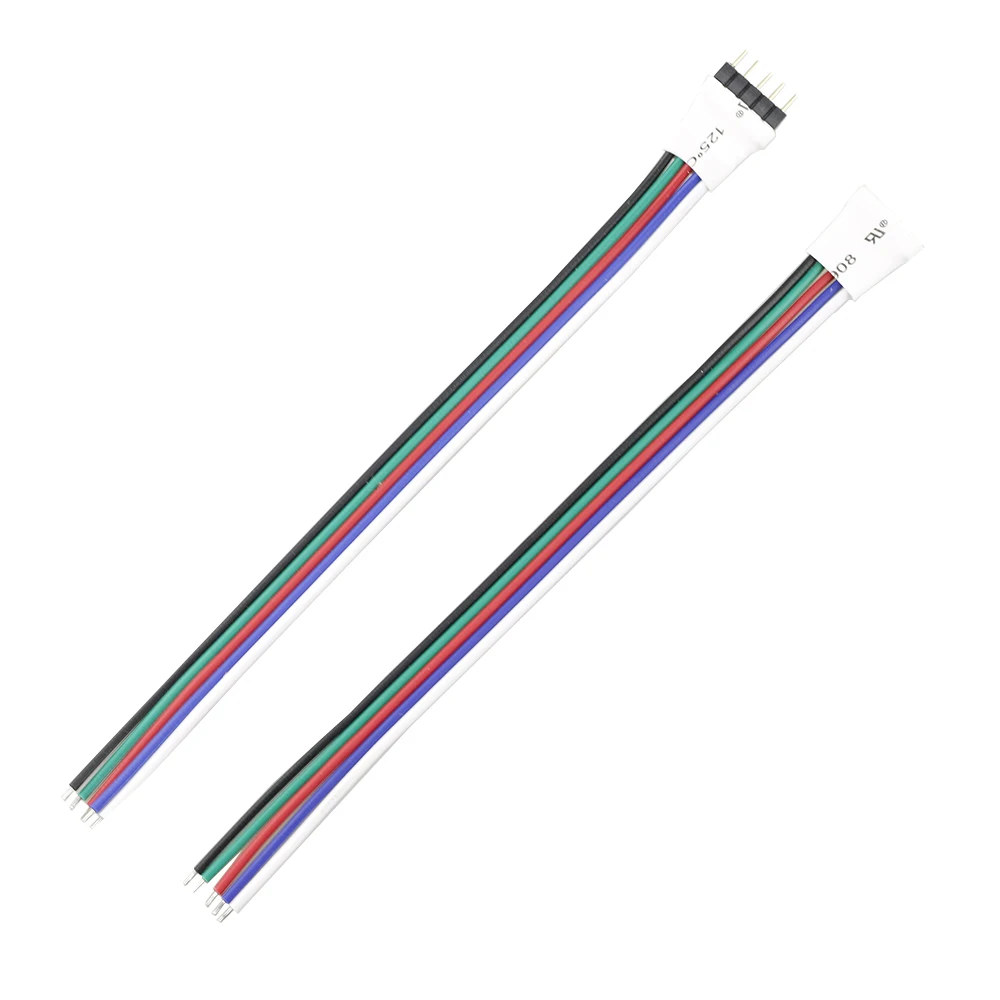 5 шт. Светодиодная лента Разъем 5pin коннектор RGBW с Мужской Удлинительный кабель