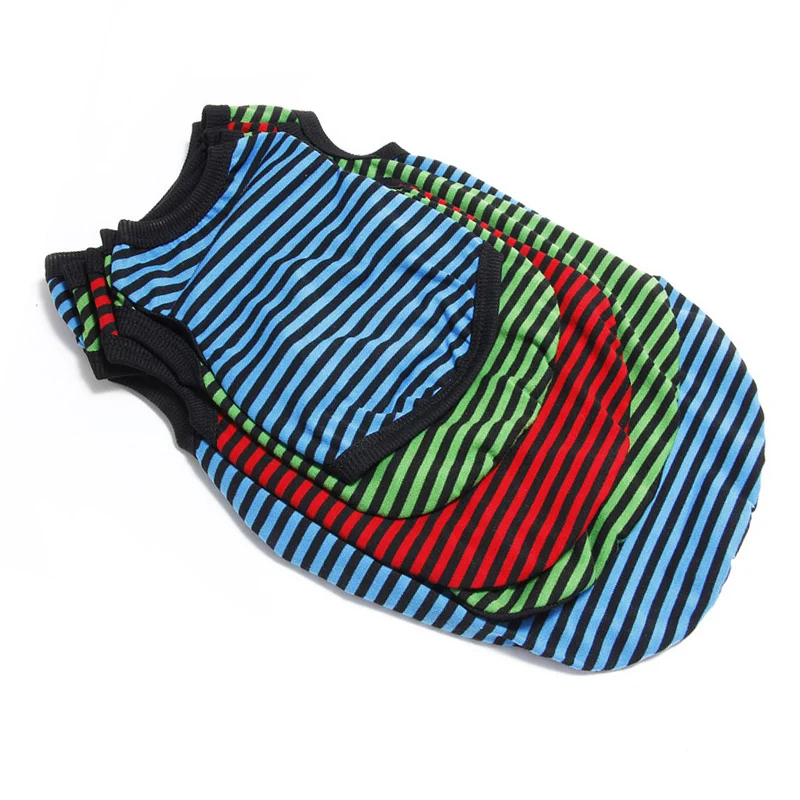 Полосатая одежда для маленьких собак рубашка домашних животных куртка чихуахуа