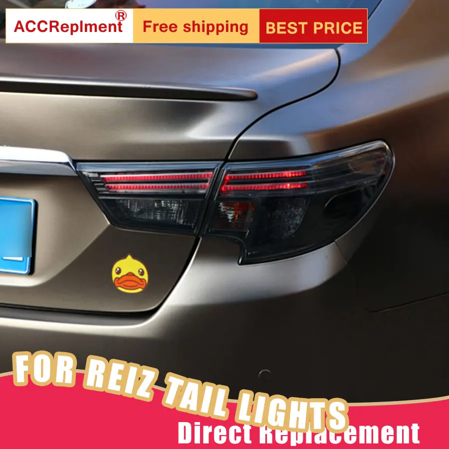 Car Styling LED Tail Lamp for Toyota Mark X Lights 2014-2018 Reiz Rear Light DRL+Turn Signal+Brake+Reverse lights | Автомобили и